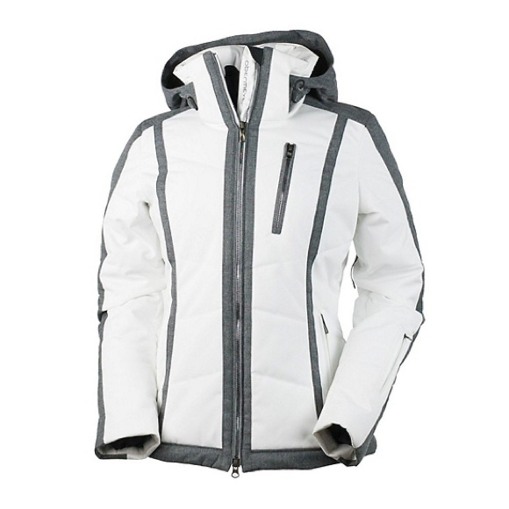 Obermeyer Womens Insulated White Ski Jacket size 8
